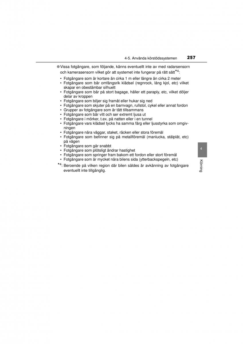 Toyota RAV4 IV 4 instruktionsbok / page 257