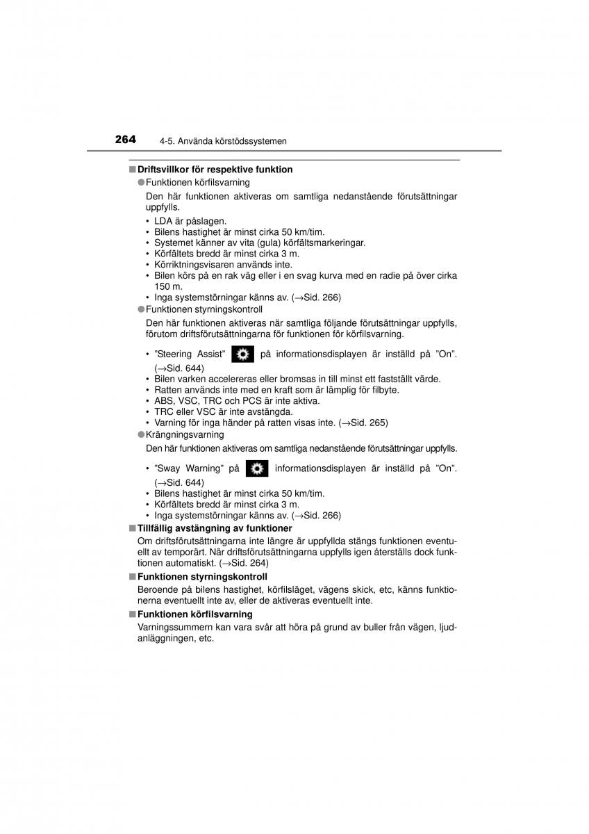 Toyota RAV4 IV 4 instruktionsbok / page 264