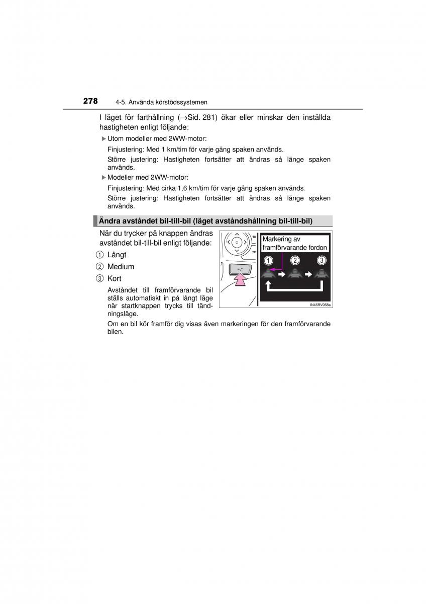 Toyota RAV4 IV 4 instruktionsbok / page 278