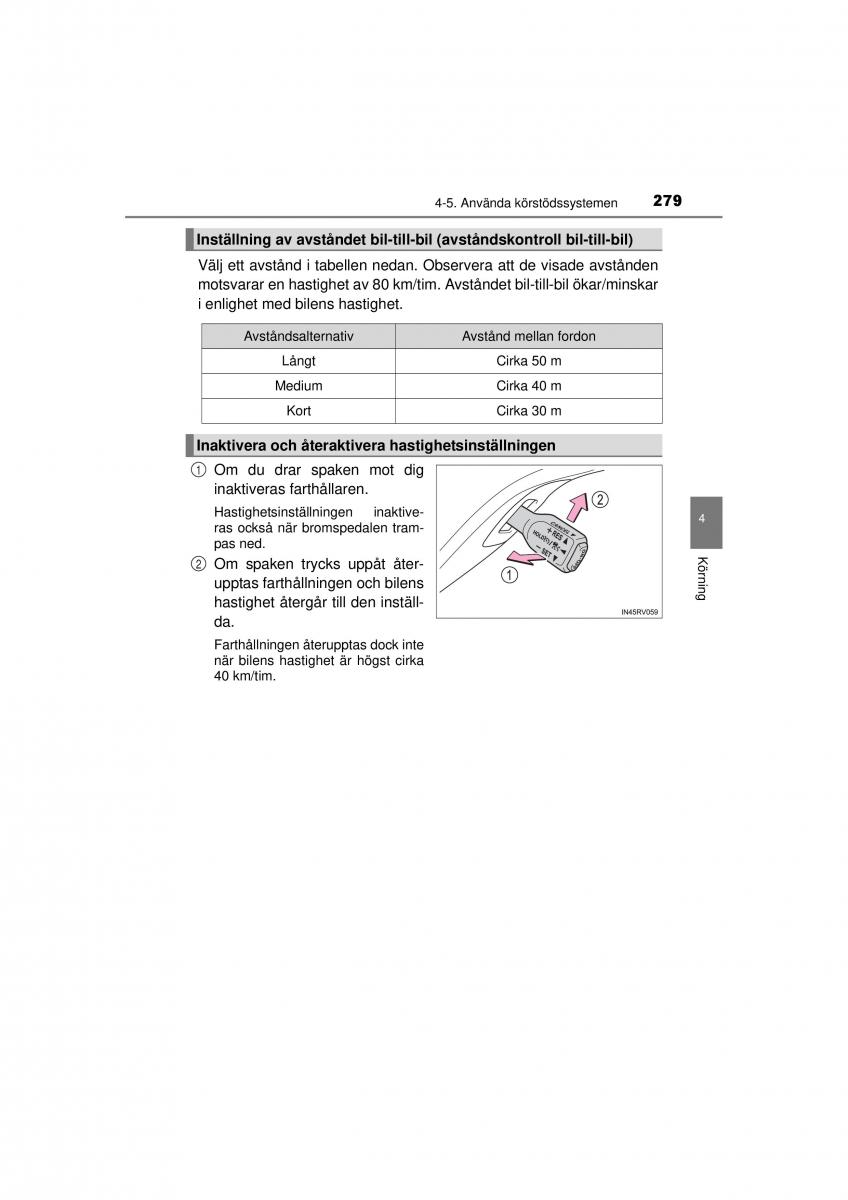 Toyota RAV4 IV 4 instruktionsbok / page 279