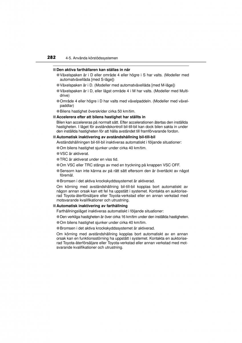 Toyota RAV4 IV 4 instruktionsbok / page 282