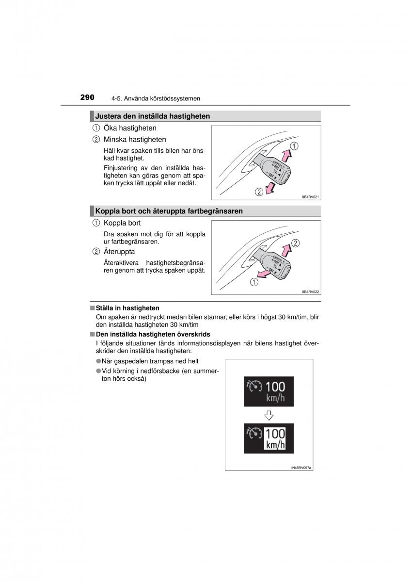 Toyota RAV4 IV 4 instruktionsbok / page 290