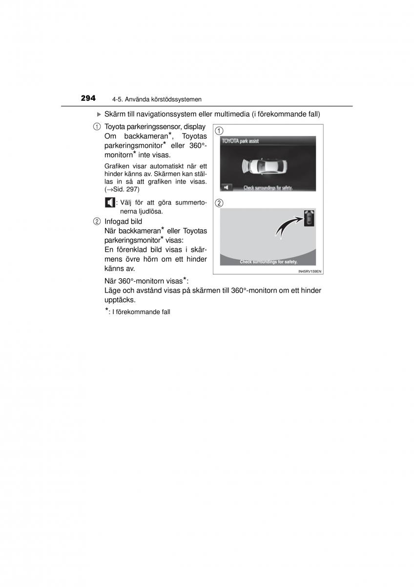 Toyota RAV4 IV 4 instruktionsbok / page 294