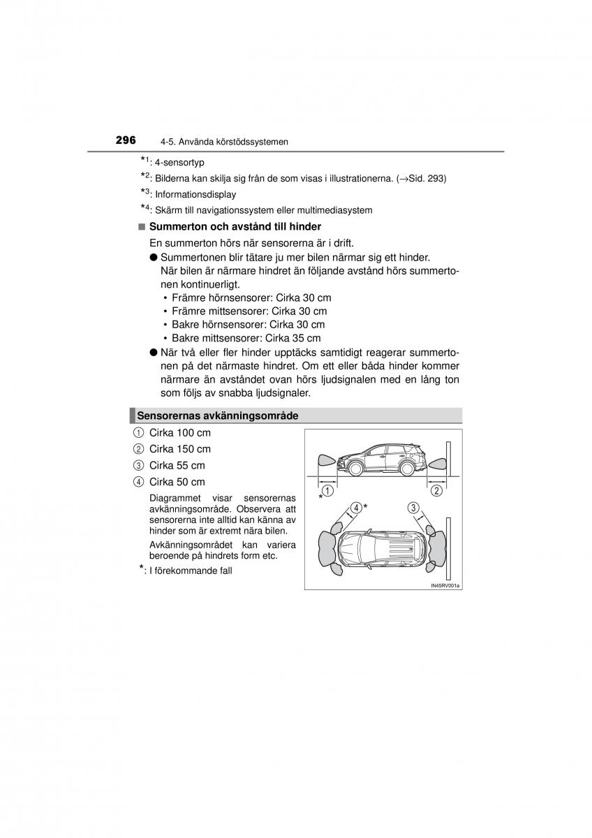 Toyota RAV4 IV 4 instruktionsbok / page 296