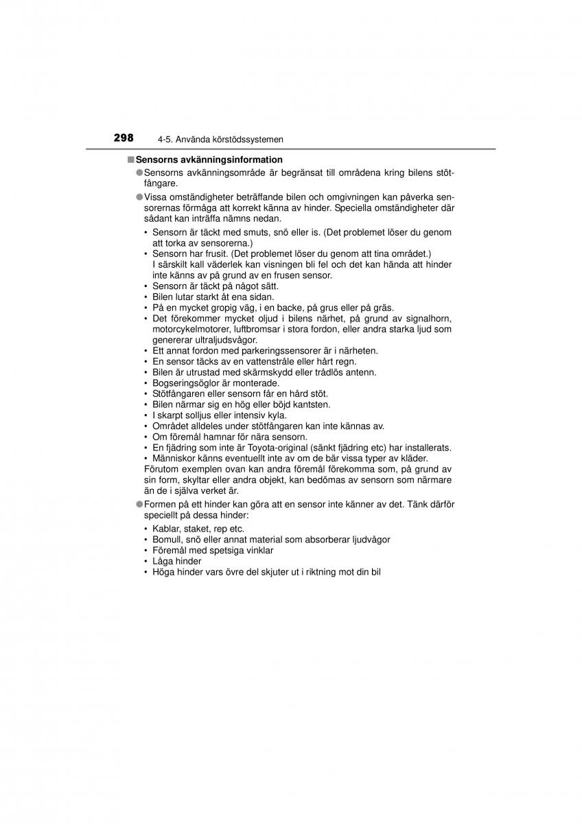 Toyota RAV4 IV 4 instruktionsbok / page 298