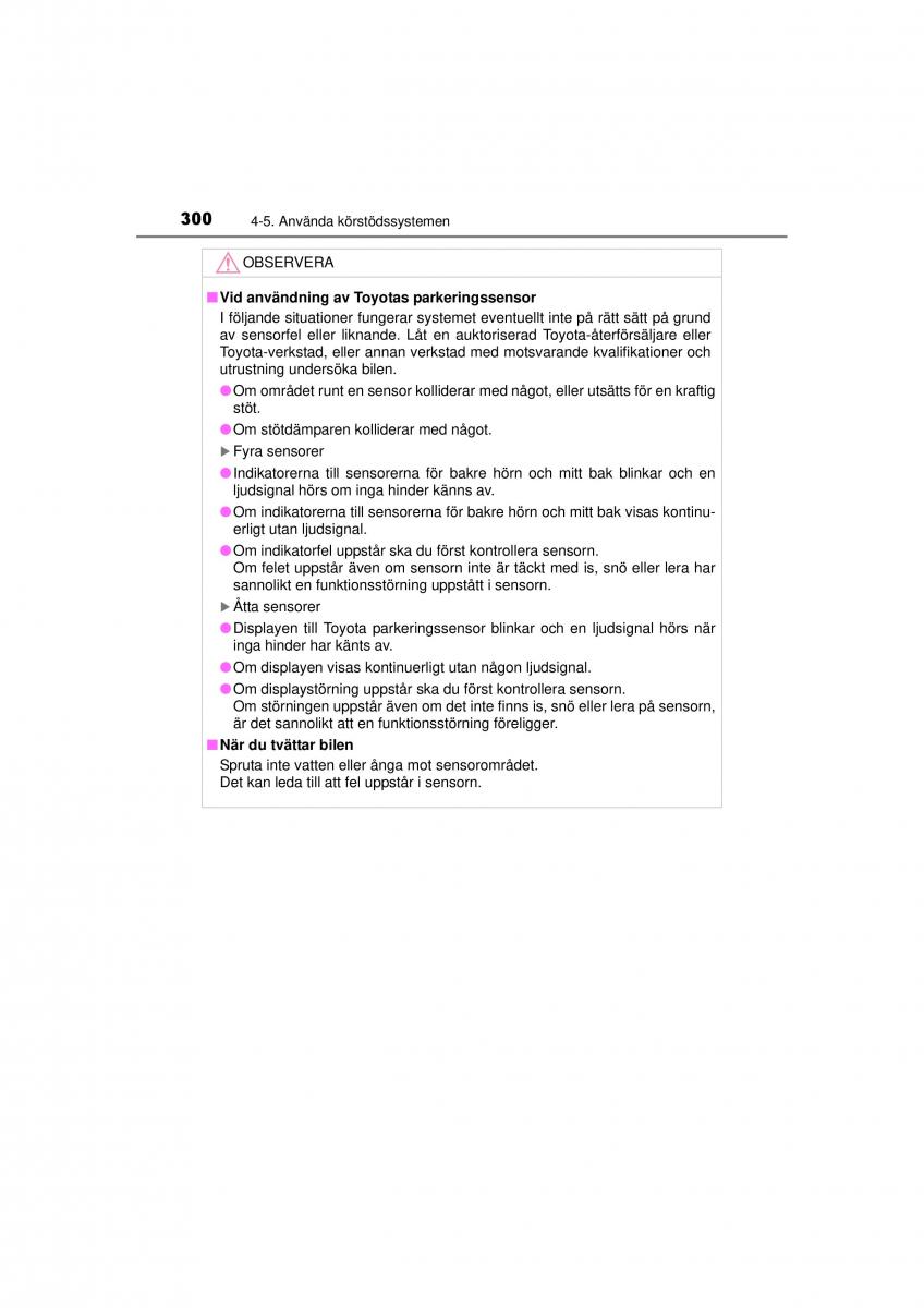 Toyota RAV4 IV 4 instruktionsbok / page 300