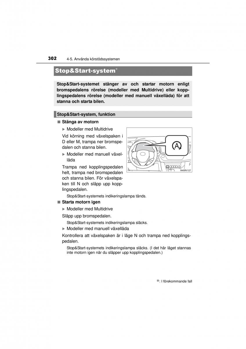 Toyota RAV4 IV 4 instruktionsbok / page 302