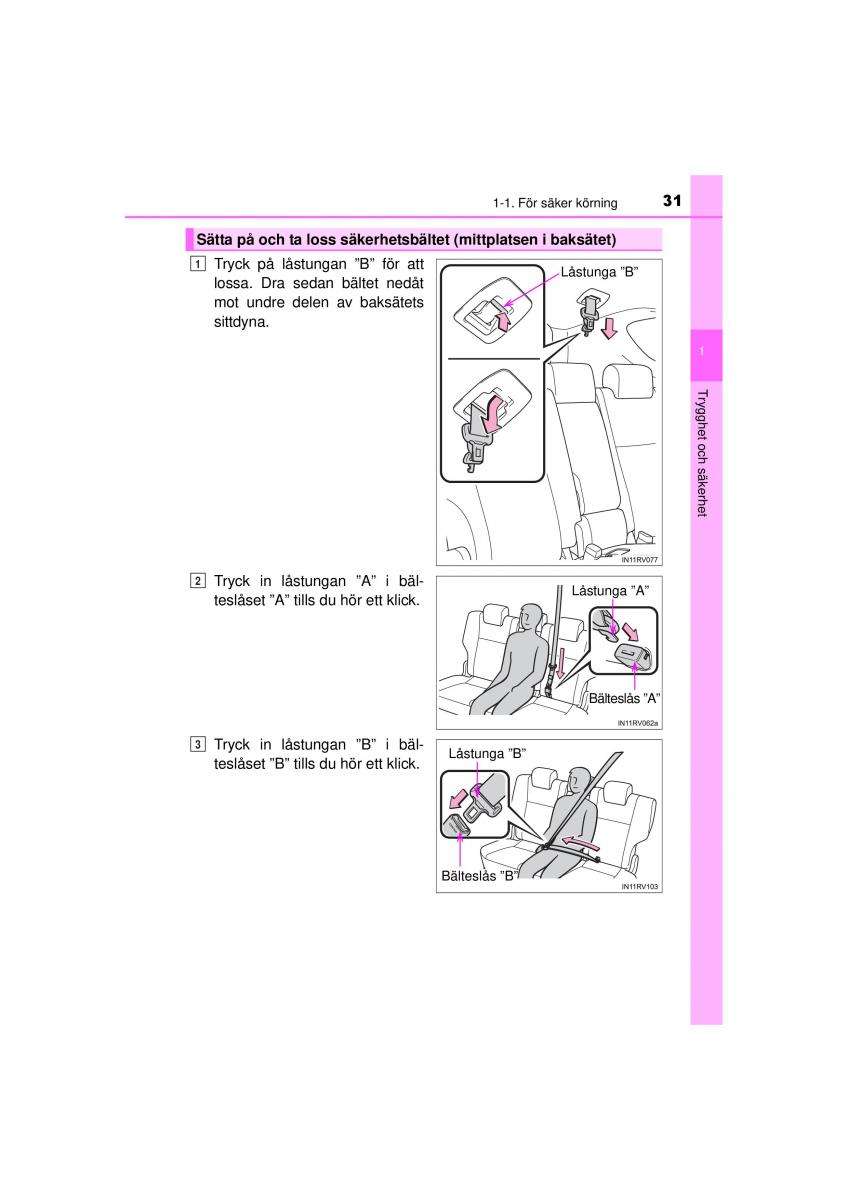 Toyota RAV4 IV 4 instruktionsbok / page 31