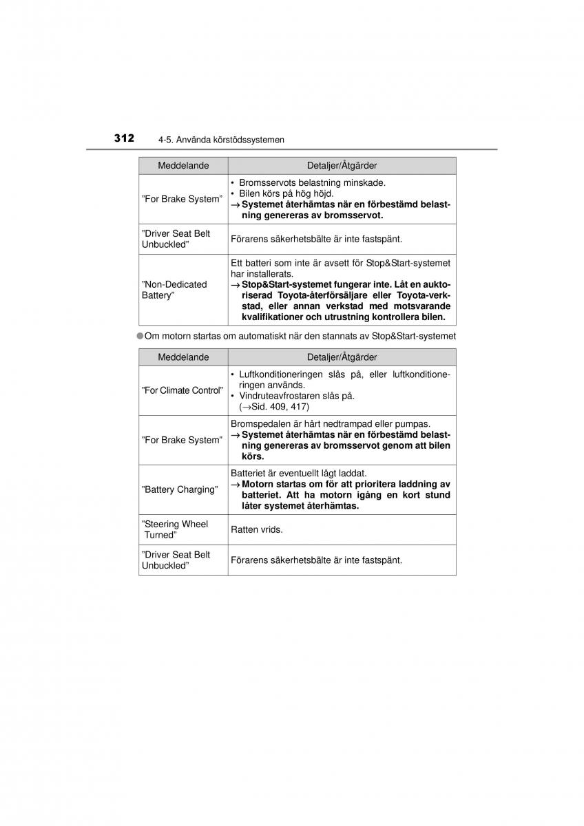 Toyota RAV4 IV 4 instruktionsbok / page 312