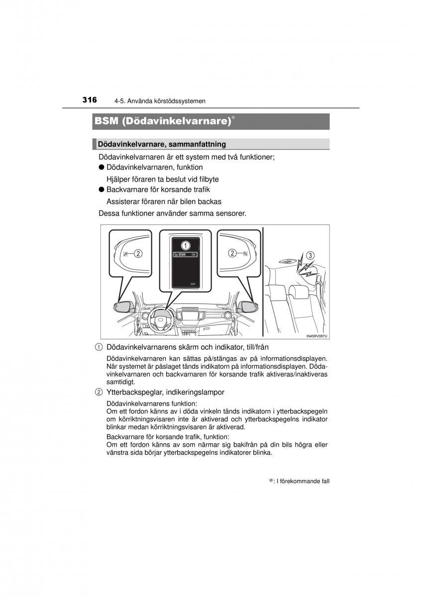 Toyota RAV4 IV 4 instruktionsbok / page 316