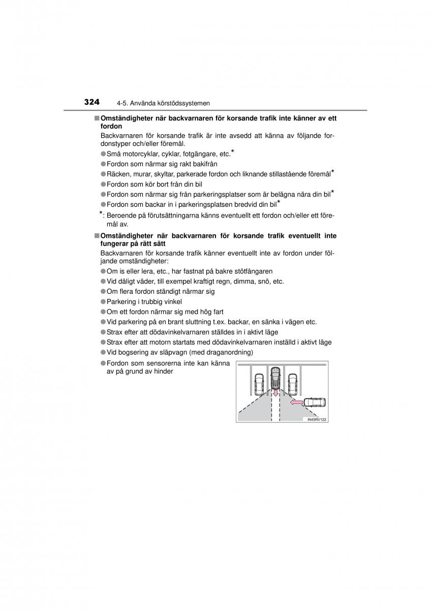 Toyota RAV4 IV 4 instruktionsbok / page 324