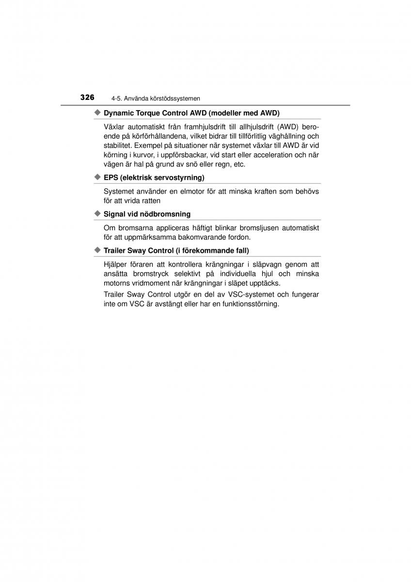 Toyota RAV4 IV 4 instruktionsbok / page 326