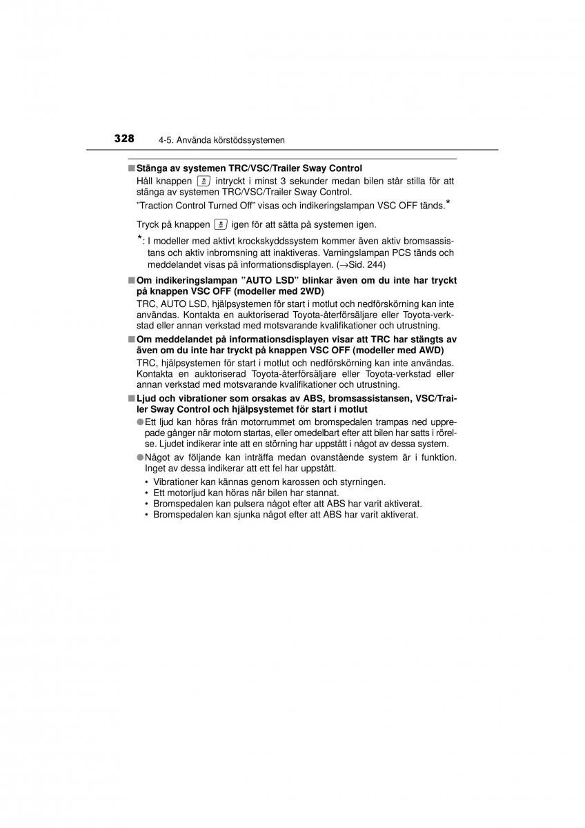 Toyota RAV4 IV 4 instruktionsbok / page 328