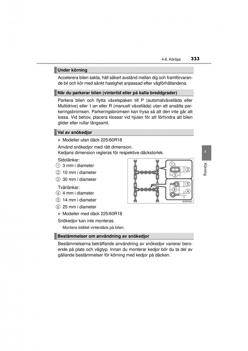 Toyota RAV4 IV 4 instruktionsbok / page 333