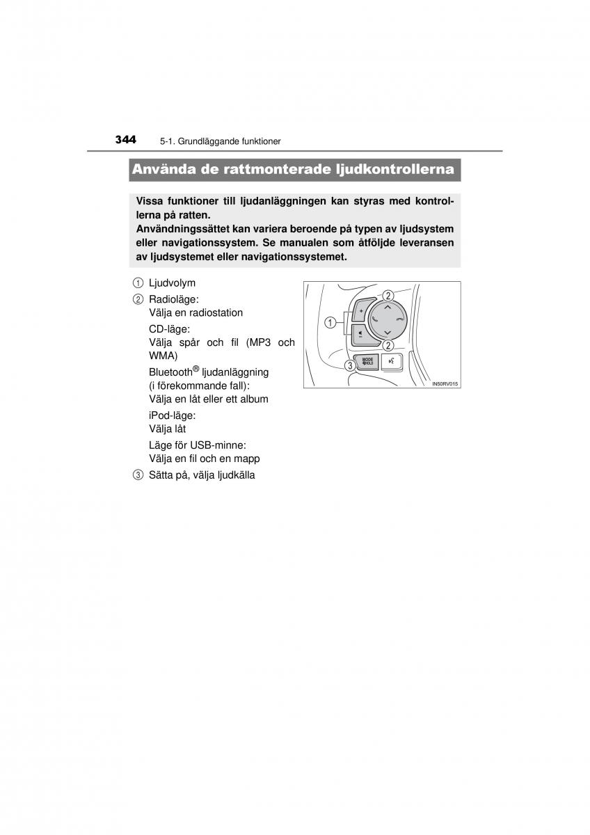 Toyota RAV4 IV 4 instruktionsbok / page 344