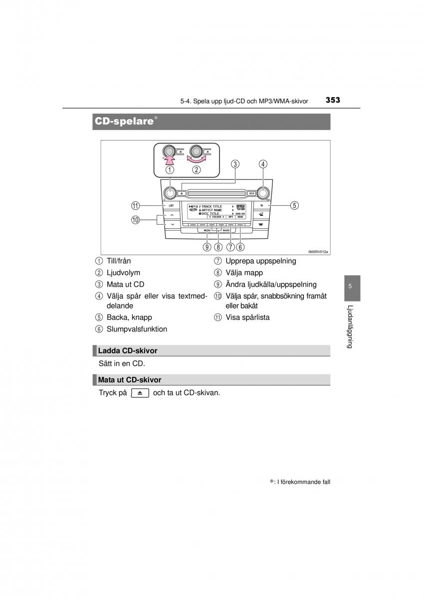 Toyota RAV4 IV 4 instruktionsbok / page 353