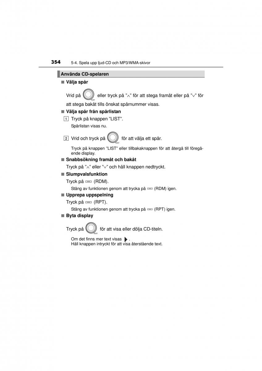 Toyota RAV4 IV 4 instruktionsbok / page 354