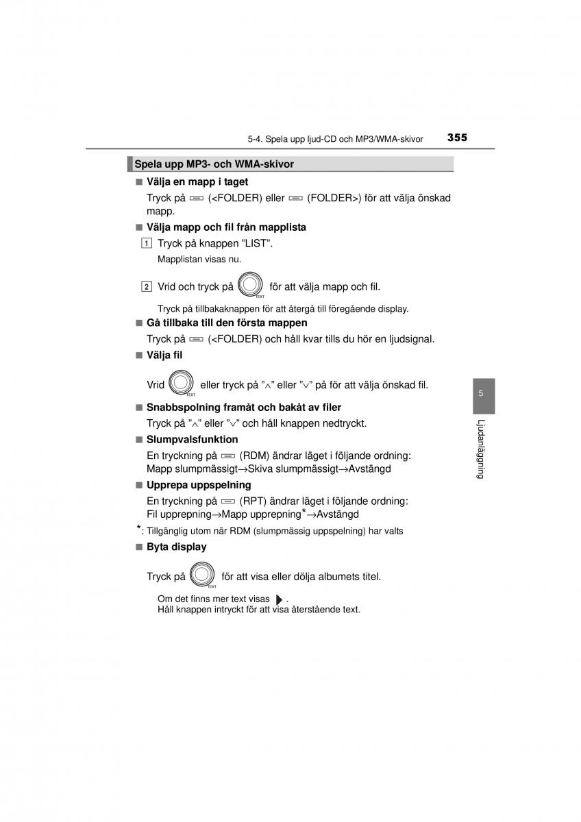 Toyota RAV4 IV 4 instruktionsbok / page 355