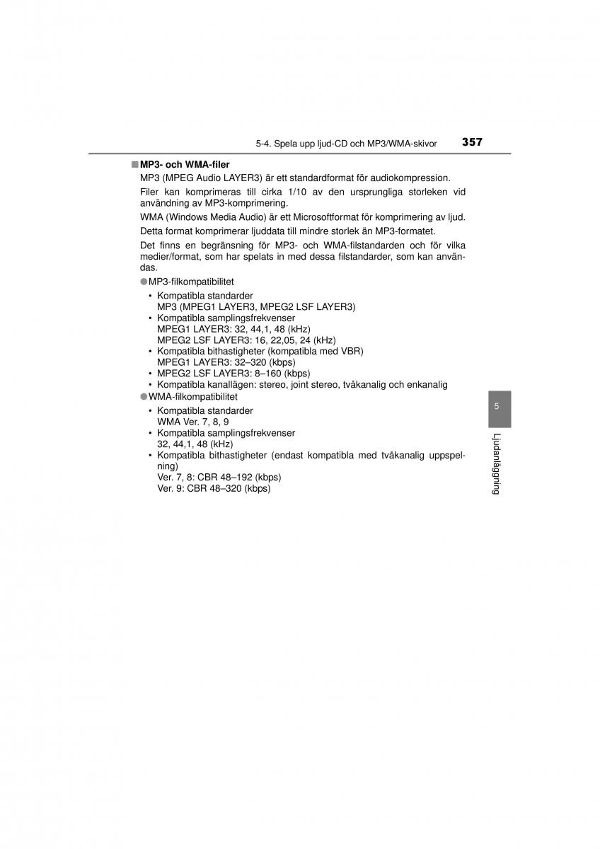 Toyota RAV4 IV 4 instruktionsbok / page 357