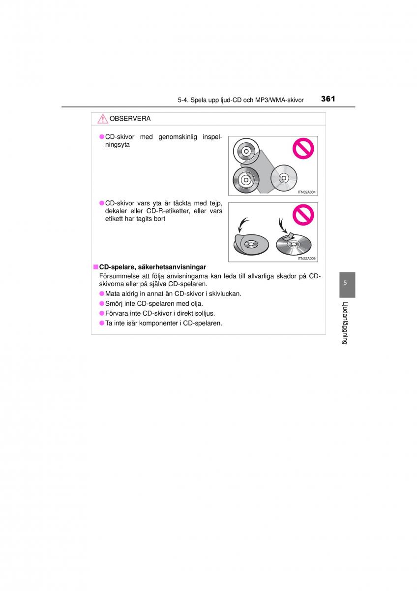 Toyota RAV4 IV 4 instruktionsbok / page 361