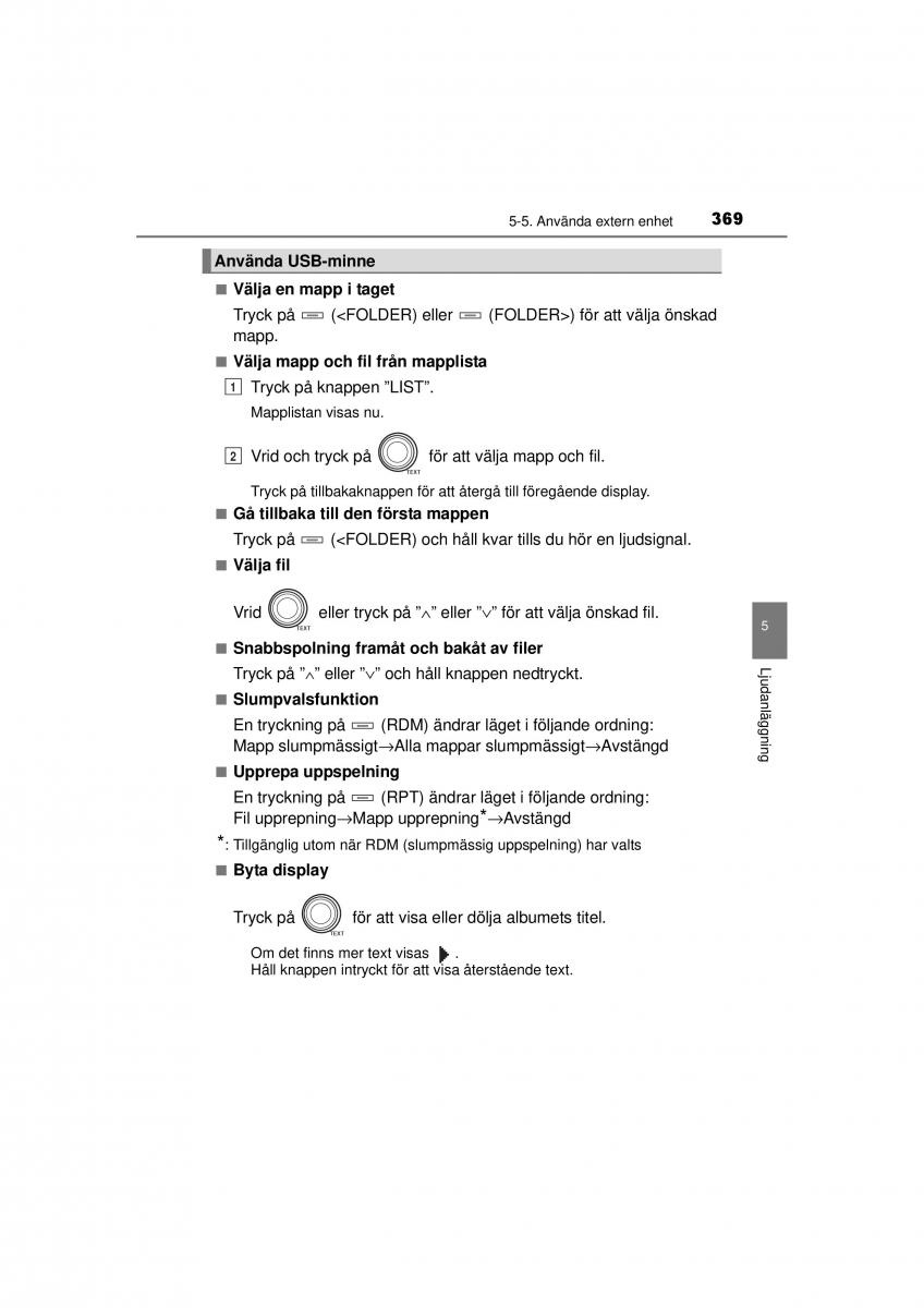 Toyota RAV4 IV 4 instruktionsbok / page 369