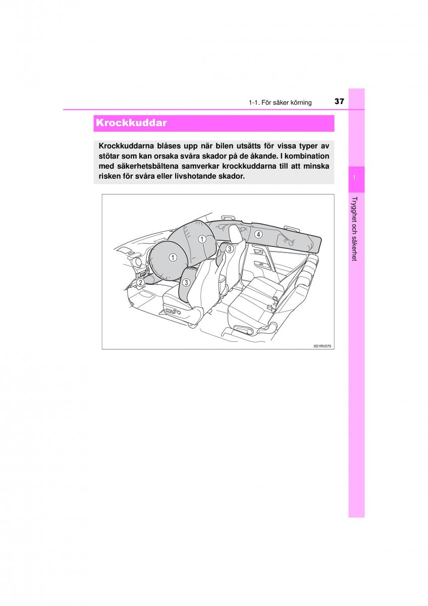 Toyota RAV4 IV 4 instruktionsbok / page 37