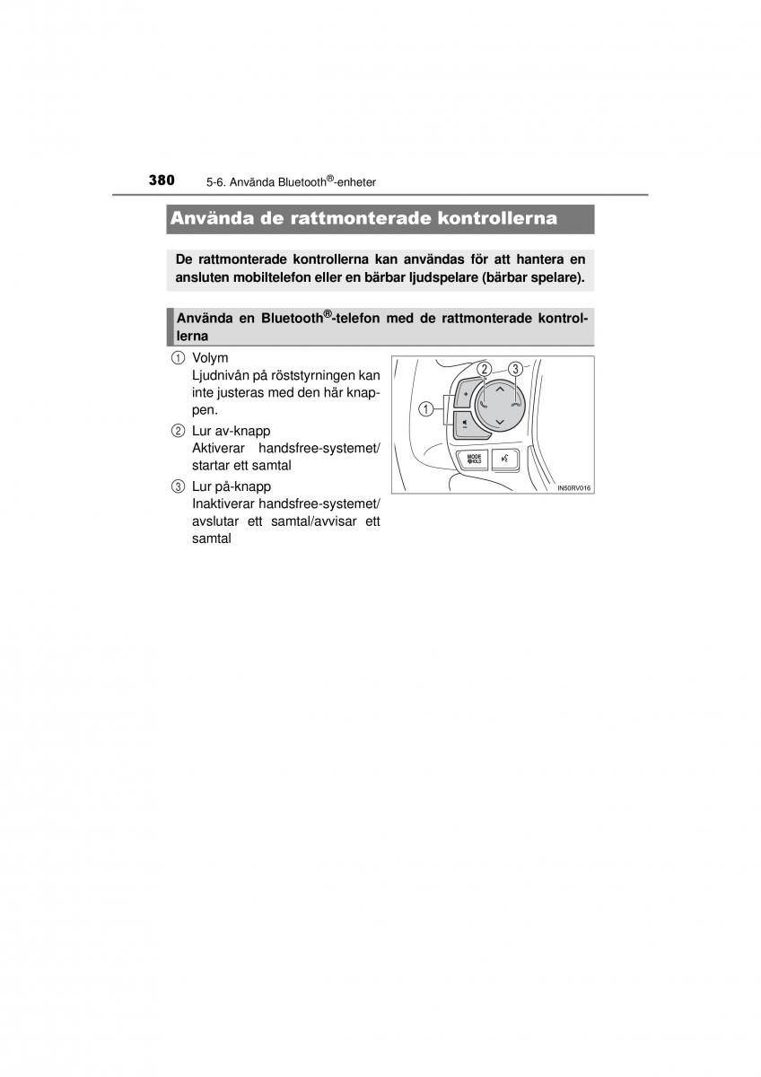 Toyota RAV4 IV 4 instruktionsbok / page 380