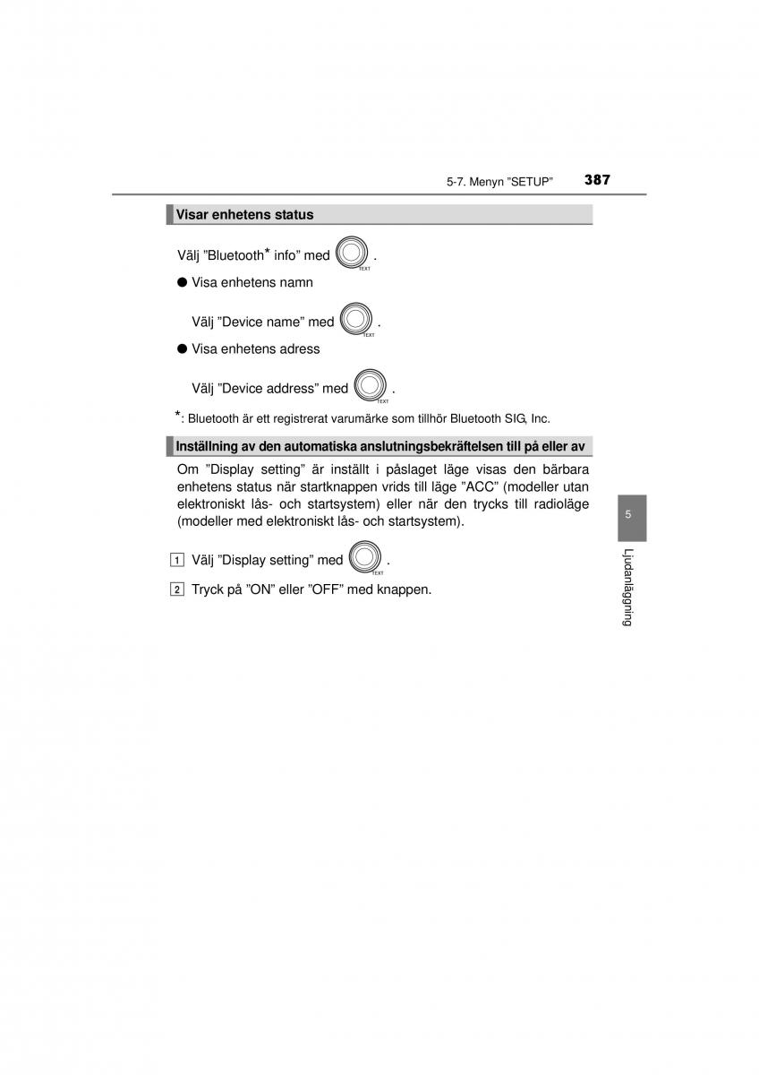 Toyota RAV4 IV 4 instruktionsbok / page 387