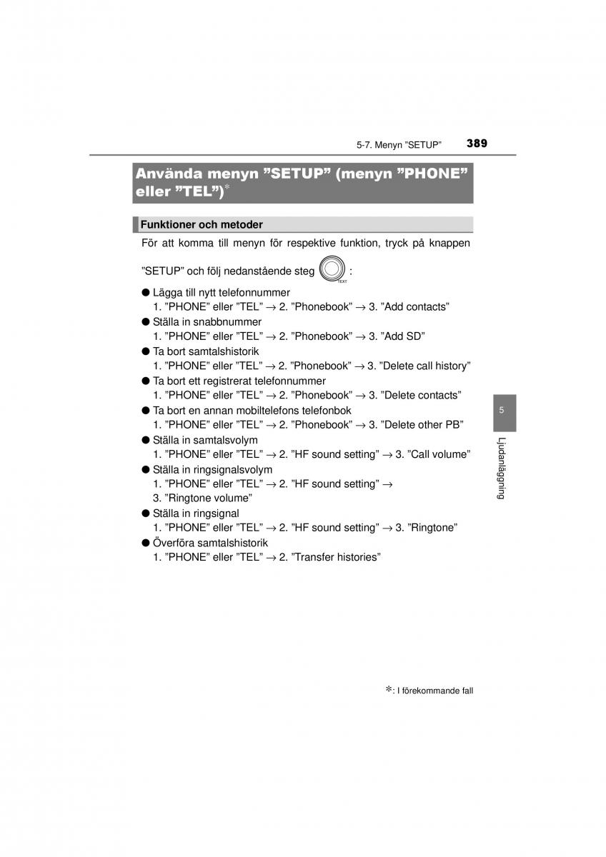 Toyota RAV4 IV 4 instruktionsbok / page 389