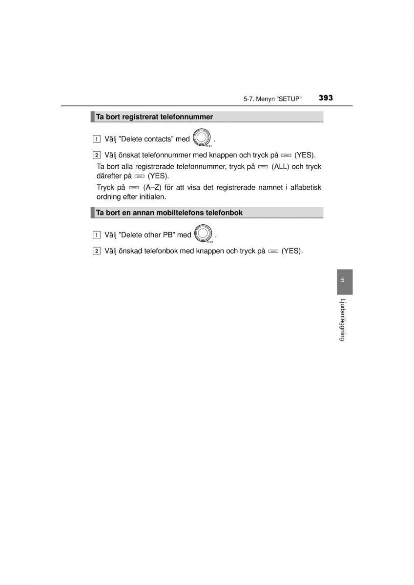 Toyota RAV4 IV 4 instruktionsbok / page 393