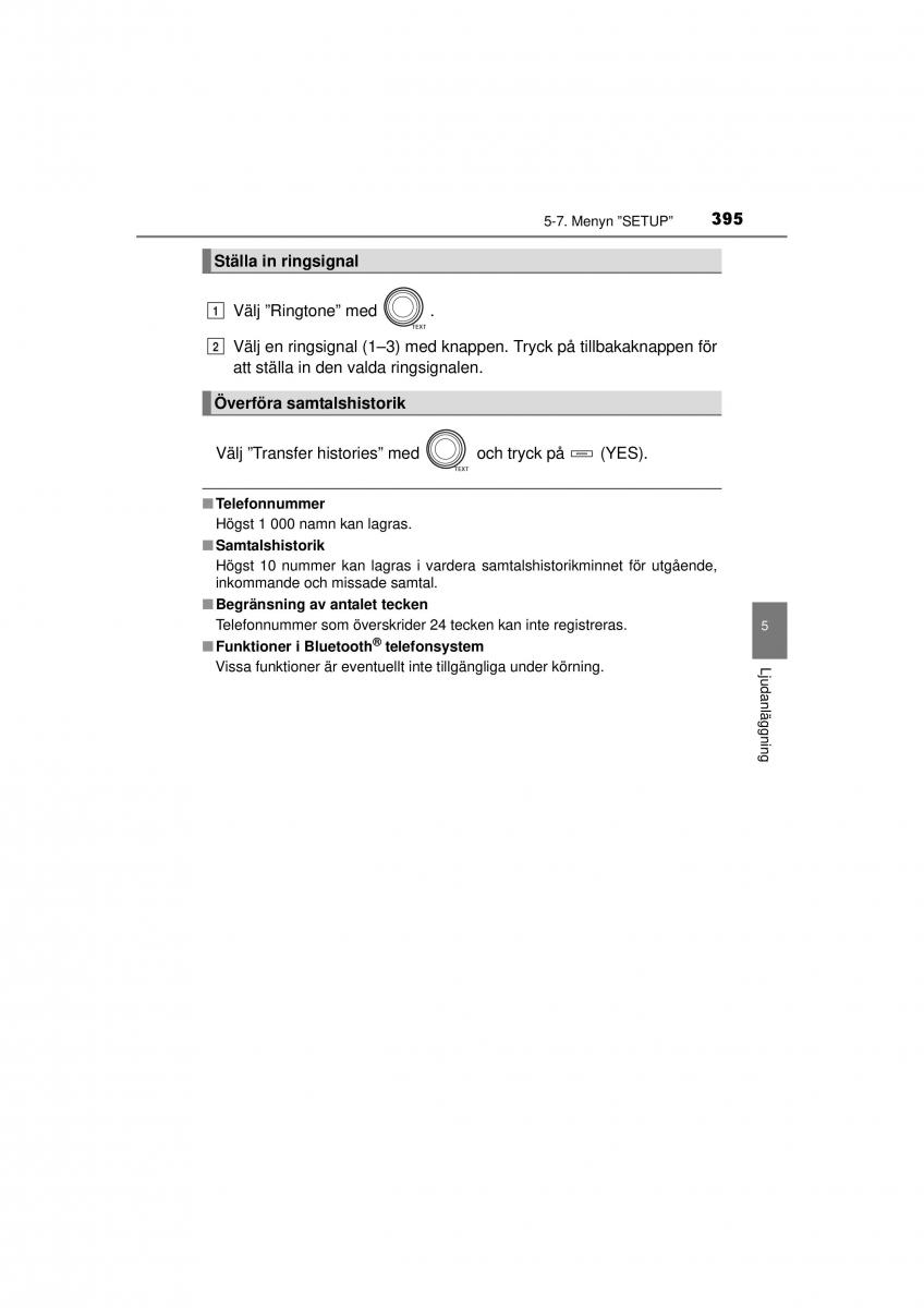 Toyota RAV4 IV 4 instruktionsbok / page 395