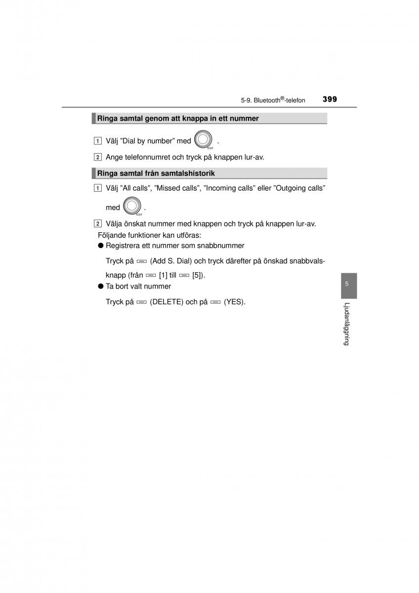 Toyota RAV4 IV 4 instruktionsbok / page 399