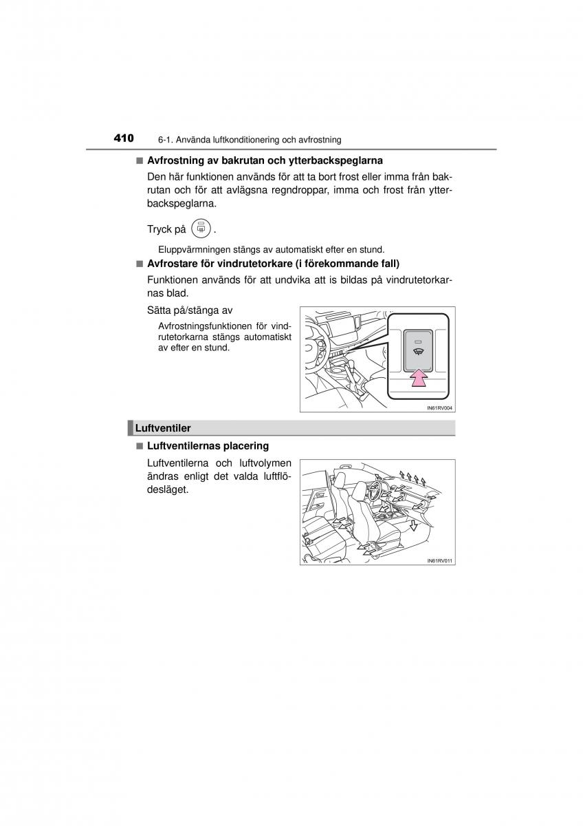 Toyota RAV4 IV 4 instruktionsbok / page 410