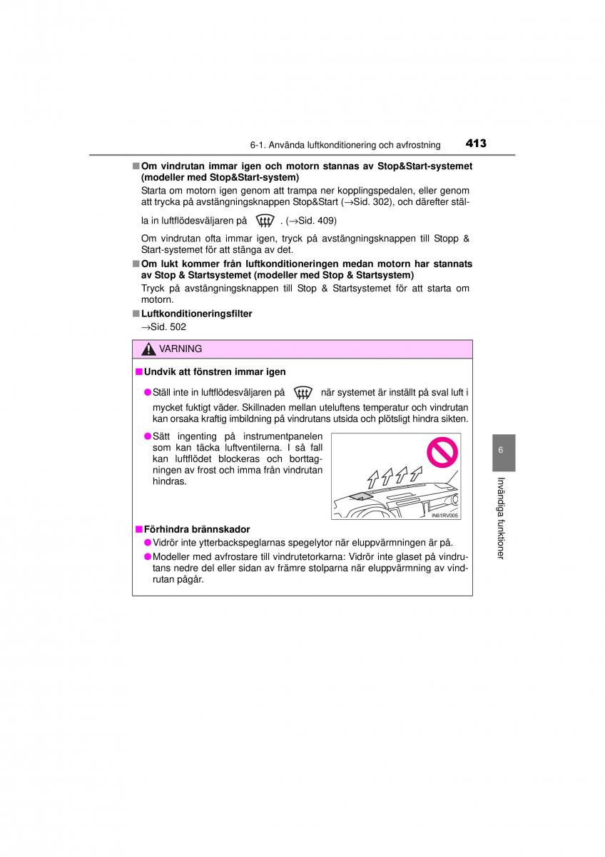 Toyota RAV4 IV 4 instruktionsbok / page 413