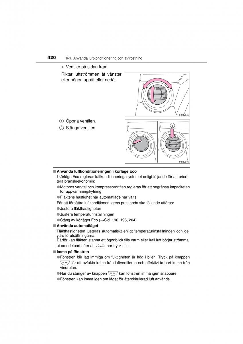 Toyota RAV4 IV 4 instruktionsbok / page 420