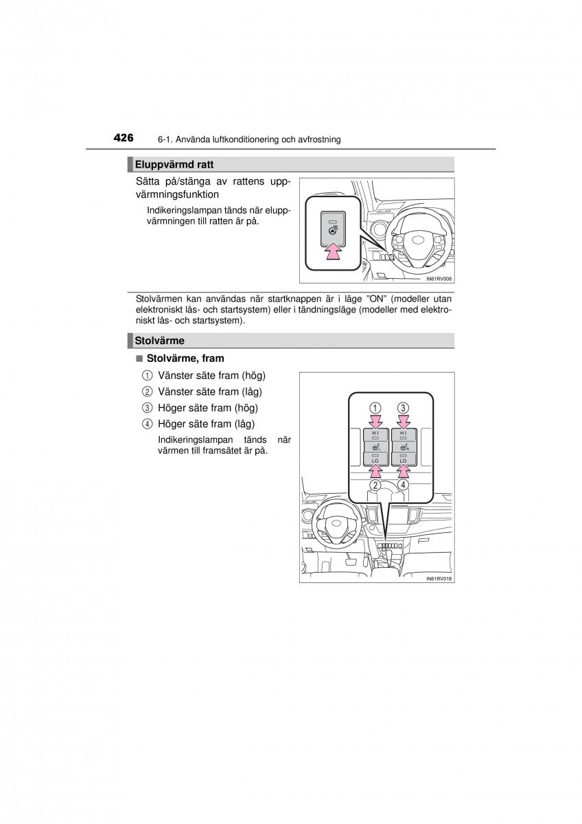 Toyota RAV4 IV 4 instruktionsbok / page 426