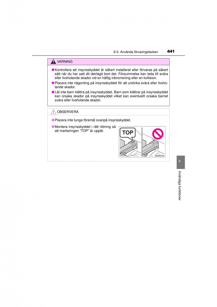 Toyota RAV4 IV 4 instruktionsbok / page 441