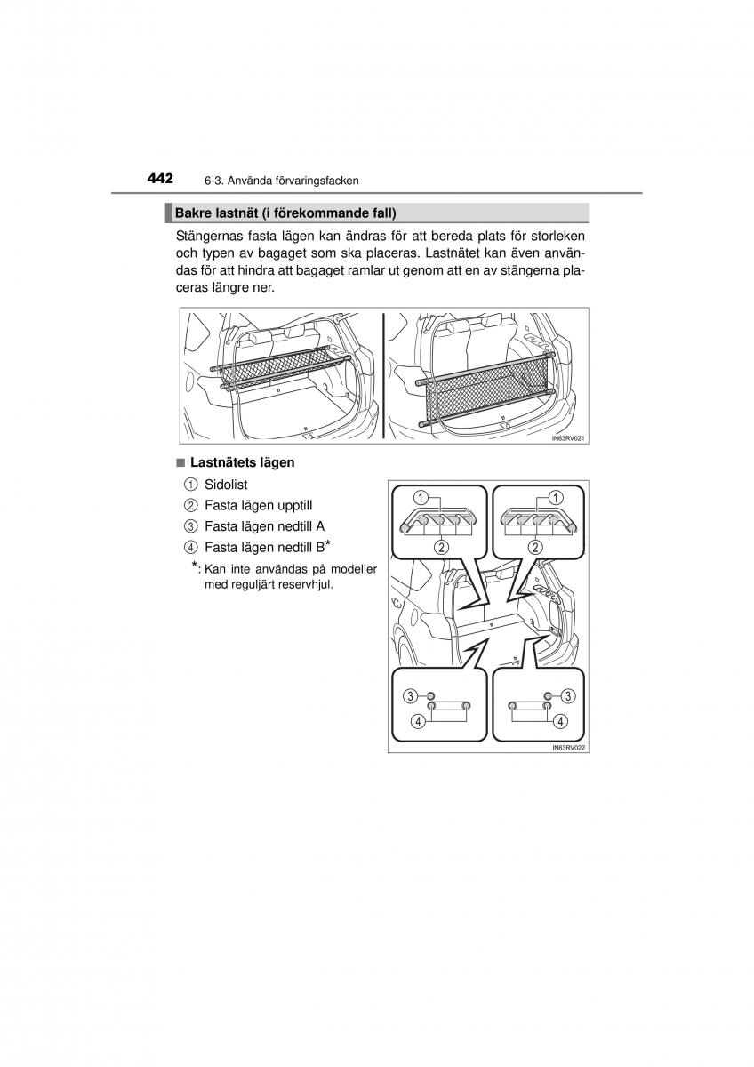 Toyota RAV4 IV 4 instruktionsbok / page 442