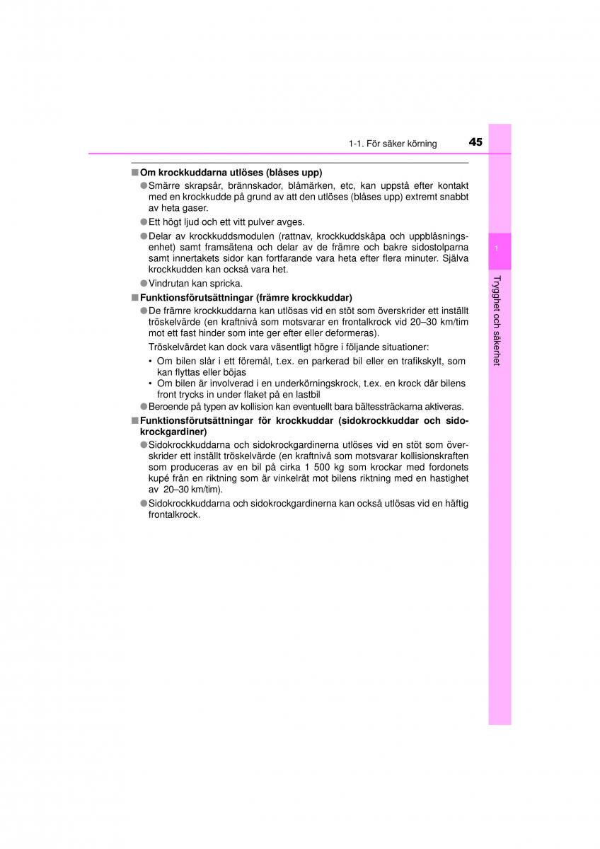 Toyota RAV4 IV 4 instruktionsbok / page 45