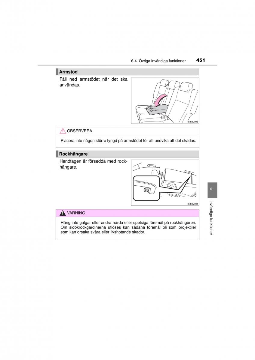 Toyota RAV4 IV 4 instruktionsbok / page 451