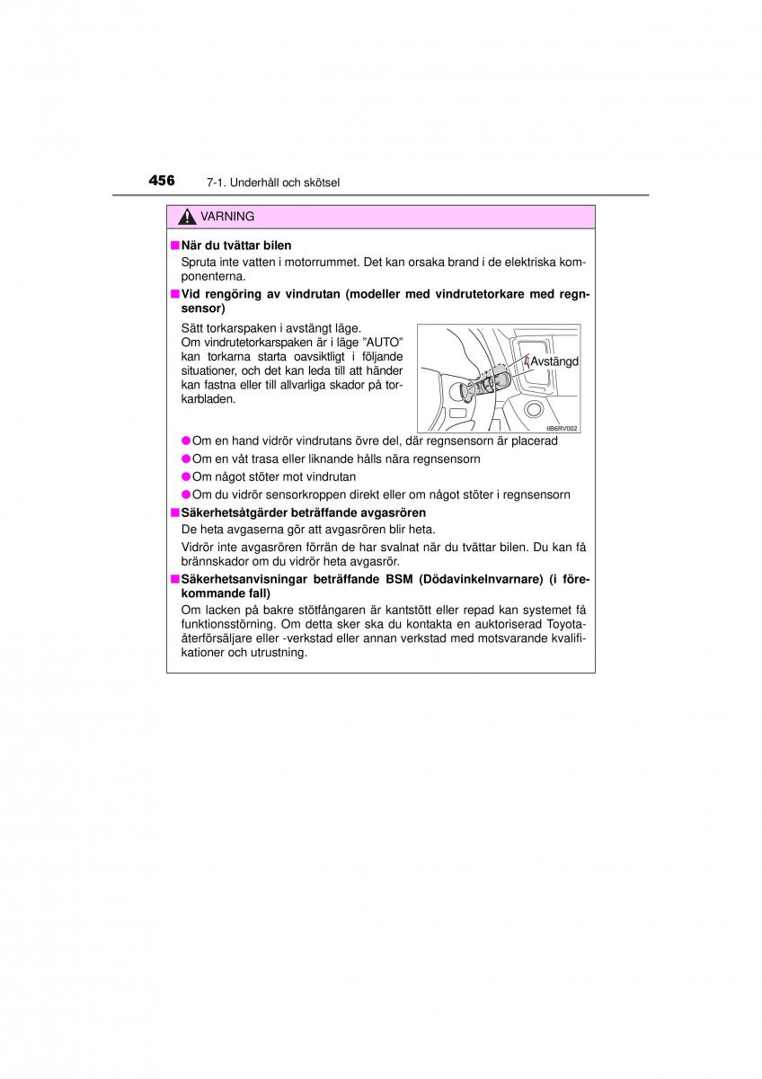 Toyota RAV4 IV 4 instruktionsbok / page 456