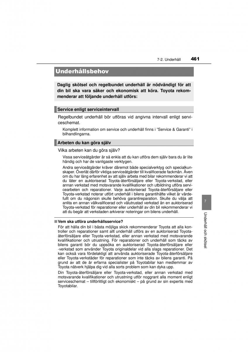 Toyota RAV4 IV 4 instruktionsbok / page 461