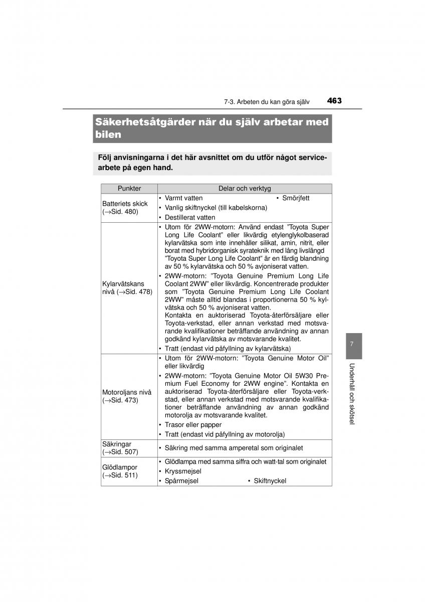 Toyota RAV4 IV 4 instruktionsbok / page 463