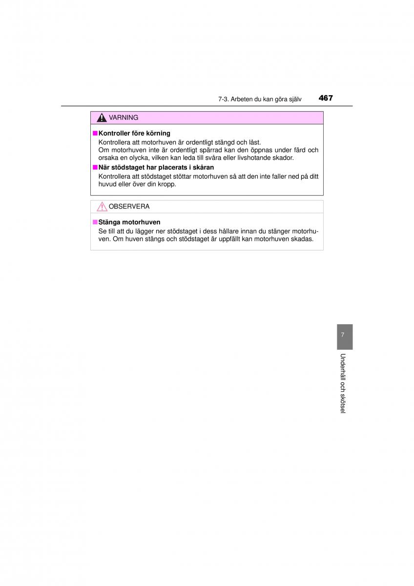 Toyota RAV4 IV 4 instruktionsbok / page 467