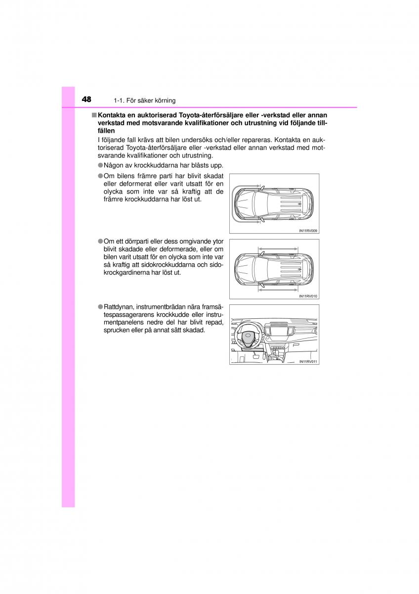 Toyota RAV4 IV 4 instruktionsbok / page 48