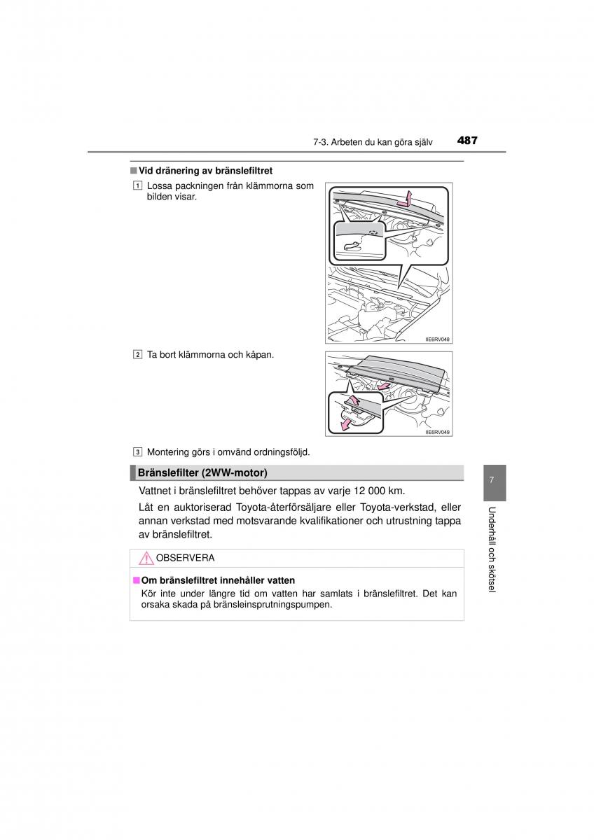 Toyota RAV4 IV 4 instruktionsbok / page 487