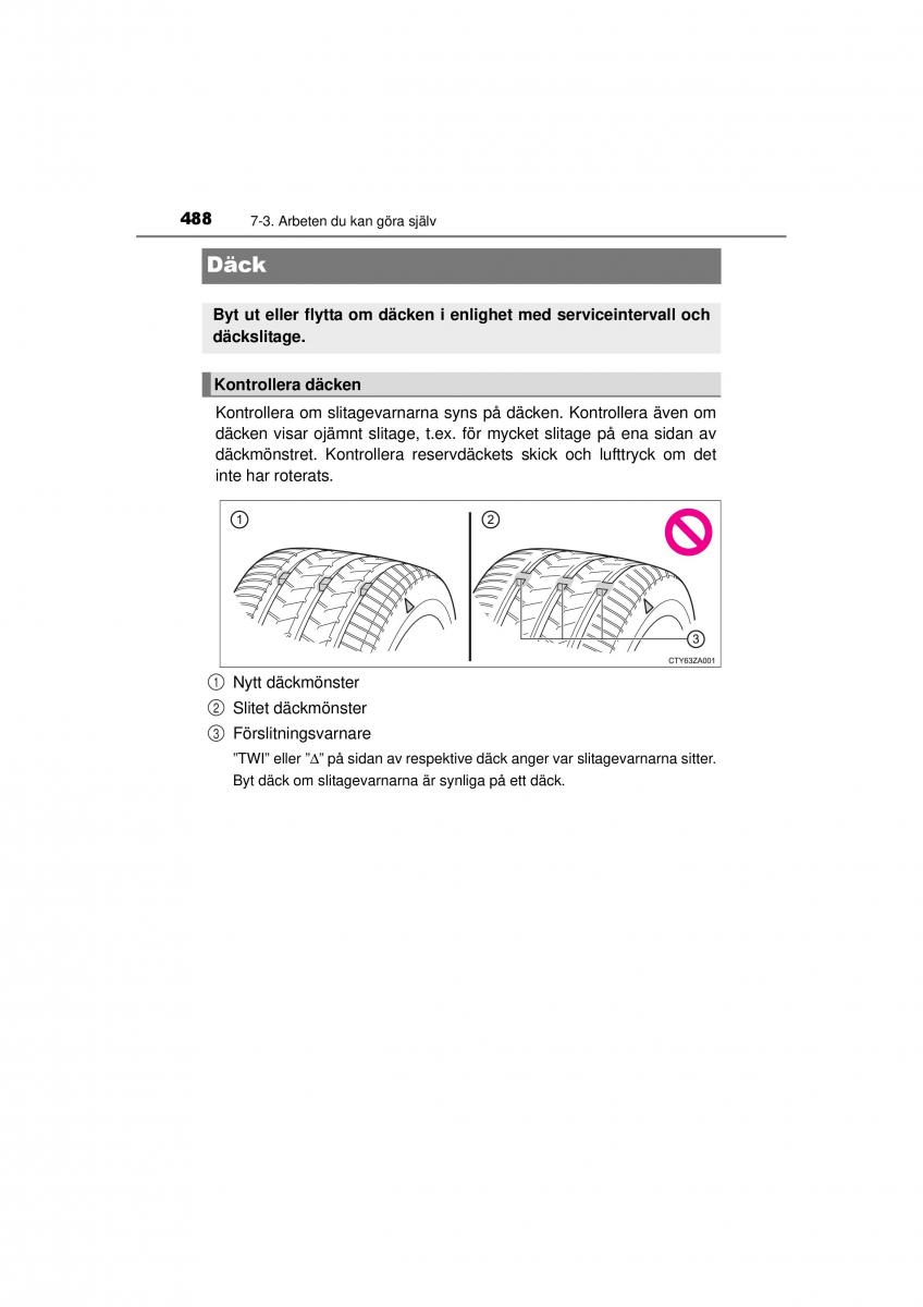 Toyota RAV4 IV 4 instruktionsbok / page 488