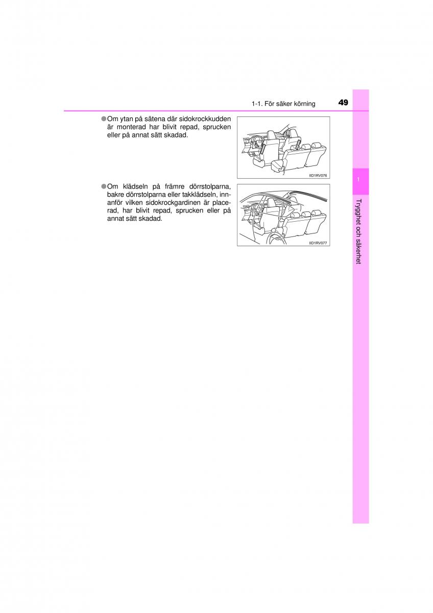 Toyota RAV4 IV 4 instruktionsbok / page 49