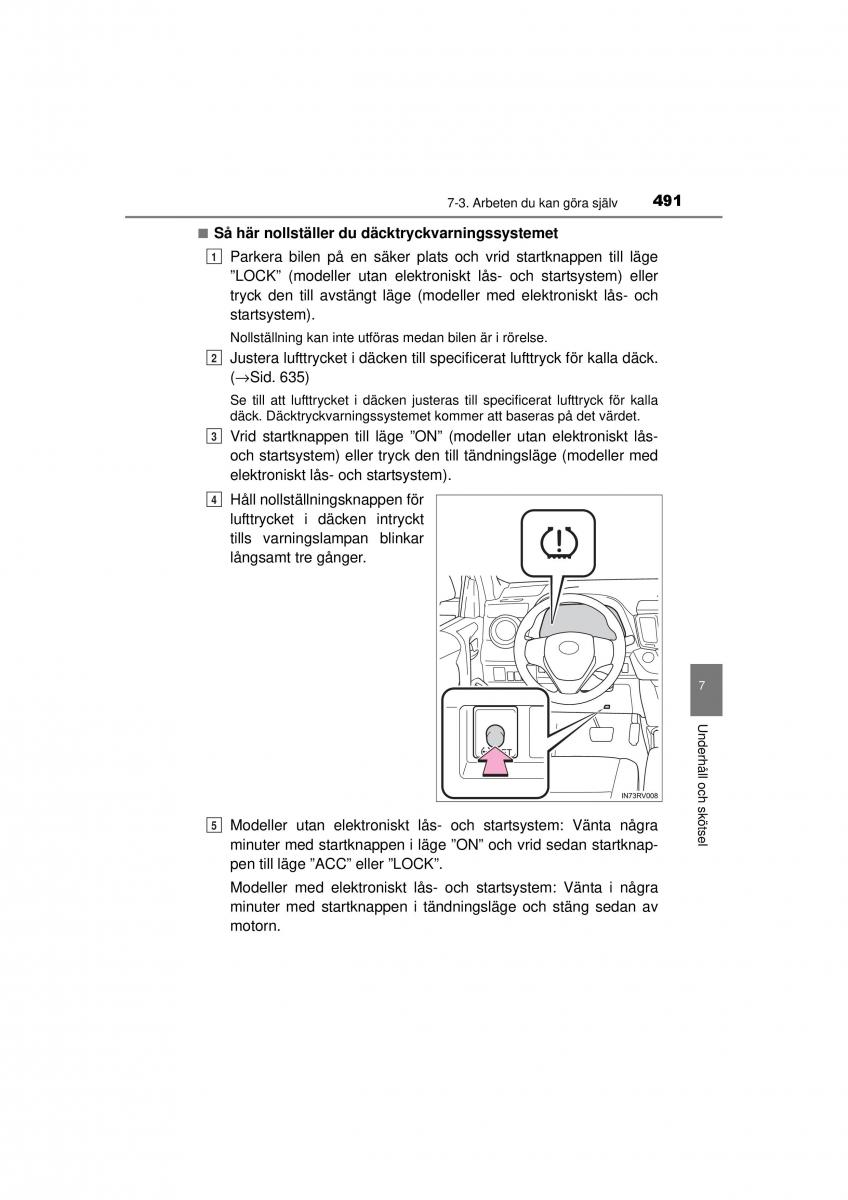 Toyota RAV4 IV 4 instruktionsbok / page 491