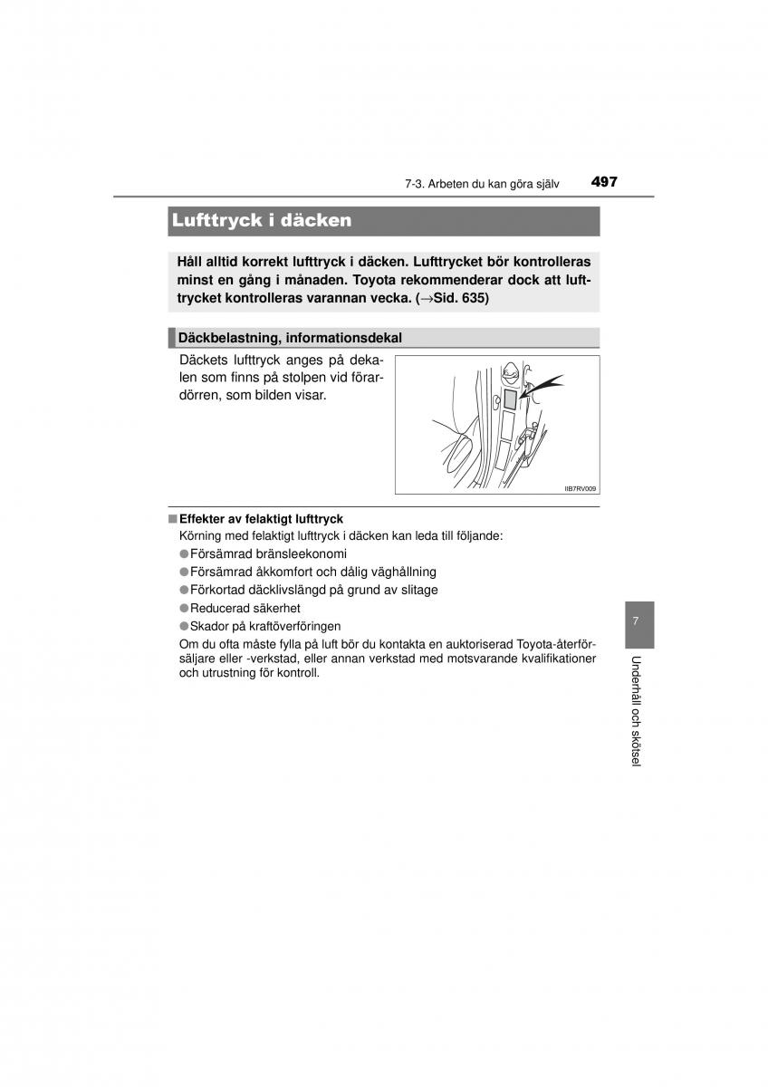 Toyota RAV4 IV 4 instruktionsbok / page 497